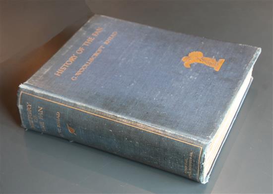 Rhead, George Woolliscroft - History of the Fan, one of 450, folio, cloth, includes a design by Frank Brangwyn,